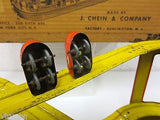 Vintage Chein Tin Litho Roller Coaster No. 275 Wind Up Toy With Box and 2 Cars