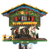 Vintage Farmer Daughter Musical Cuckoo Clock, Regula Germany Hand Painted Color
