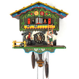 Vintage Farmer Daughter Musical Cuckoo Clock, Regula Germany Hand Painted Color