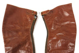 2 Vintage Pairs of Leather Spats Gaiters Leggings, Buckle & Zipper, Horse Riding