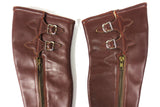 2 Vintage Pairs of Leather Spats Gaiters Leggings, Buckle & Zipper, Horse Riding