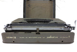 Vintage 1940's Hermes Baby Portable Typewriter with Case, Paillard Switzerland