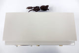 Mid Century 1956 CBS-Columbia Tube Clock Radio Rare Model C231, Gold Details