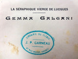 Antique 1912 Gemma Galgani Biography Vierge de Lucques, Rev Felix de Jesus Paris