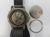 Vintage Military Watch Vostok, Army Commander, Date, New Pilot Leather Band