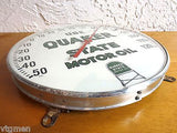 Vintage Quaker State Motor Oil Thermometer Ad 1960's, Glass and Dial A+, Works