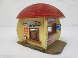 Vintage Faller Train House, Food Stand Mushroom, Beer, Ice Cream, Sausages