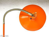 Gio Ponti Laurel Mid Century Floor Lamp, Rare Orange, 1950-60's Lightolier, UFO