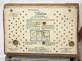 Vintage Bulova Radio, Bulova Watch Precision 3 Way Portable AM Radio Leather Box