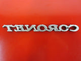 Vintage Muscle Car Dodge Coronet Deluxe Chrome Script Emblem 1968-70