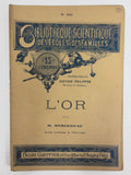 Antique 1880's Booklet on Gold Mines by Mercereau France, Scientific Library