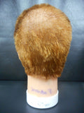 Vtg Dannyco Mannequin Head 10" Shaved Marbled Red Hair Cut, Store Display