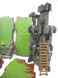 Lot of 40 Mega Bloks Parts Green Grass Base Plates Terrain and Gothic Castle, Dragon Warriors Platforms Battlescapes
