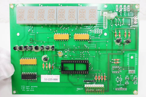 LED Display Board Card 8 Characters by ISB, DSP Board Model 38-225, Rev C1