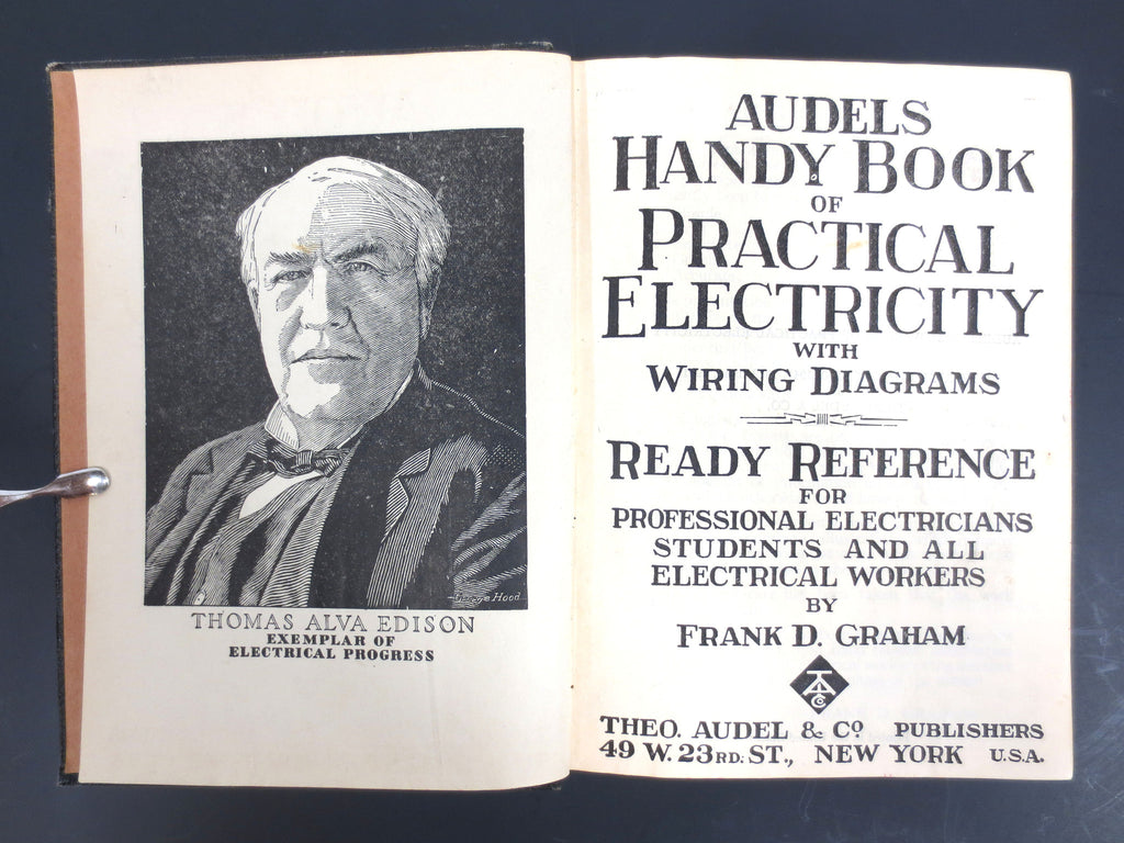 Vintage 1951 Audels Handy Book, Practical Electricity, Hundreds of Illustrations