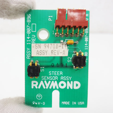 New Raymond Steer Sensor Circuit Card Assy 114-007-896 Rev. A, Serial 94701-14