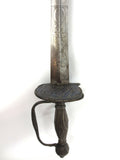Antique French Sword Rapier 17th Century X" with Scabbard, Man Under Sun