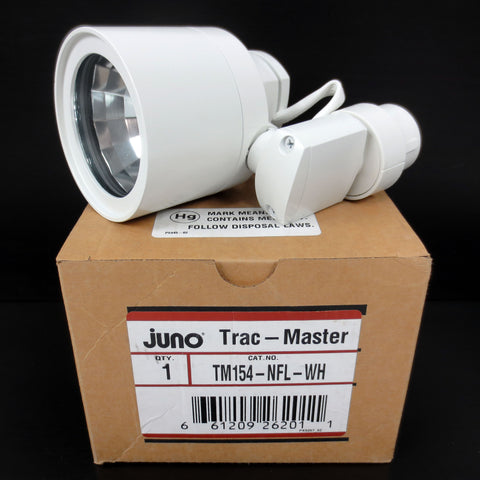 New Juno Trac-Master Lighting Spotlight TM154, 3400 Lumens 39 Watts T4, Swivel