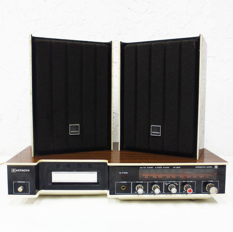 Vintage Mid Century Hitachi Radio Stereo Sound System 8 Track SP2812 Ambiophonic