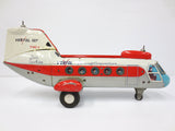 Vintage Vertol 107 Tin Toy Passenger Jumbo Helicopter 13" by TN Nomura Japan