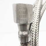 15' Feet Long 316L Grade 1/4" Stainless Steel Braided Hose by SSP, Female to Female