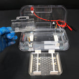 Hoefer HE 33 Mini Submarine Electrophoresis System w/ Agarose Gel Combs & Trays