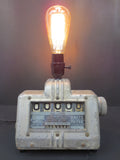 Rare 1930's Art Deco Gas Register Meter by Bowser, Art Deco Lamp