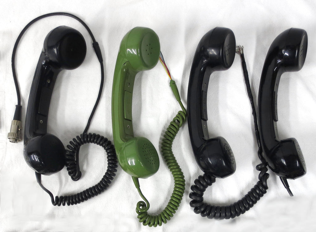 4 Vintage Telephone Handsets for Sailor VHF Marine Radio Telephone, Denmark