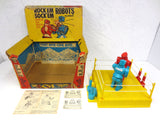 Vintage 1960's Marx Rock Em Sock Em Robots with Instructions, Scorecards, Box