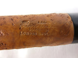 Vintage Ben Wade 7" Long Straight Estate Tobacco Pipe, Rock Grain Wood
