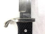 Vintage Knife 9" Ruko Solingen Germany, Fleur de Lys, Black Textured Handle