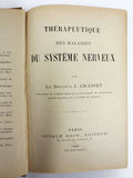 Antique 1907 Neurology Medical Book, Nervous System Therapeutics. Grasset, Paris