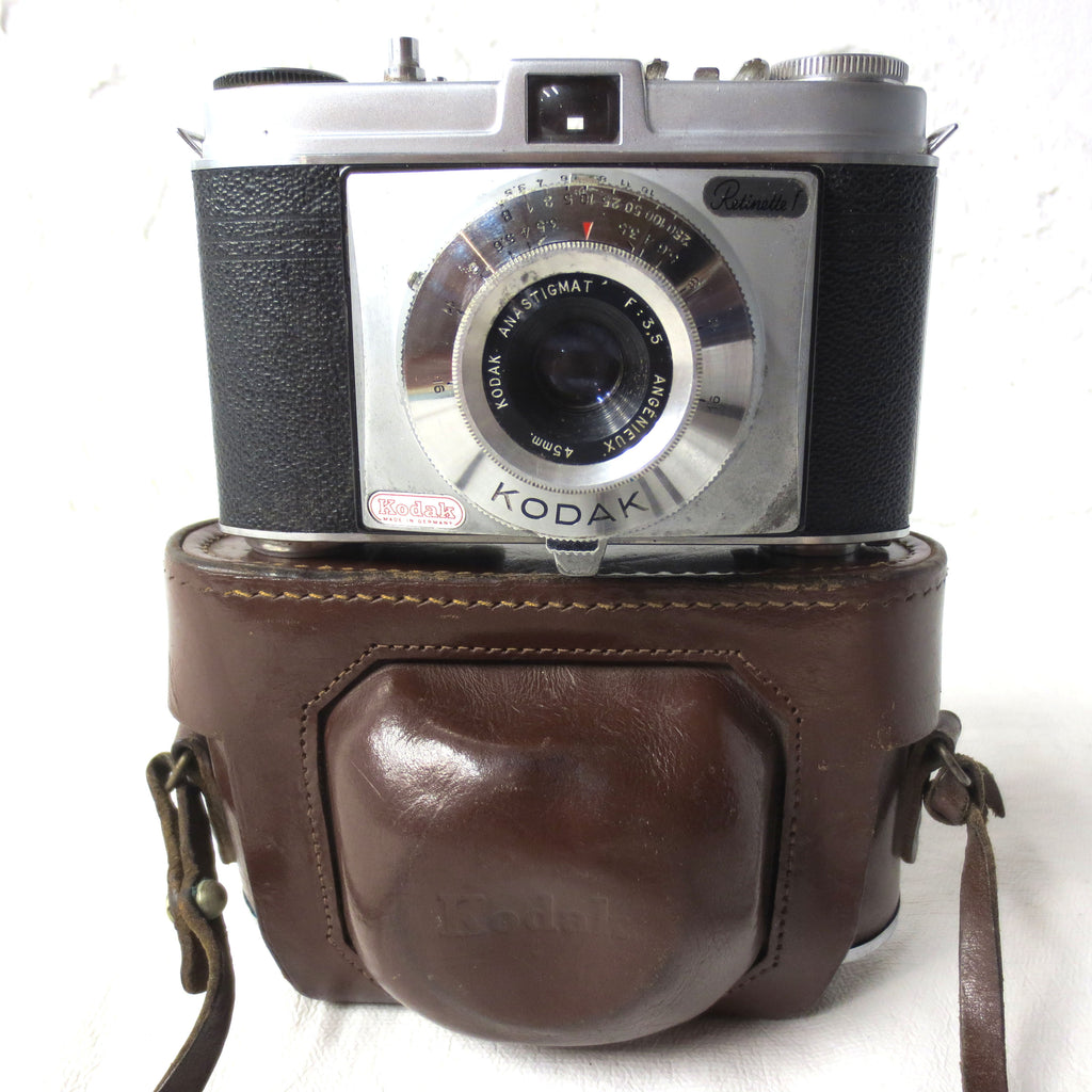 Kodak Anastigmat Angenieux Lens 3.5 45mm and Kodak 35mm Retinette Camera