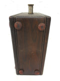 Antique 1890s Weston AC Volt Meter Ammeter Cased in Solid Oak Box, Model 155