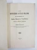 Antique 1919 Book on French Regime Staff-Officers from 1640-1759, Montreal