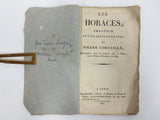 Antique 1815 Theater Play Booklet by Pierre Corneille, Horaces Tragedy, Paris