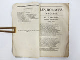 Antique 1815 Theater Play Booklet by Pierre Corneille, Horaces Tragedy, Paris
