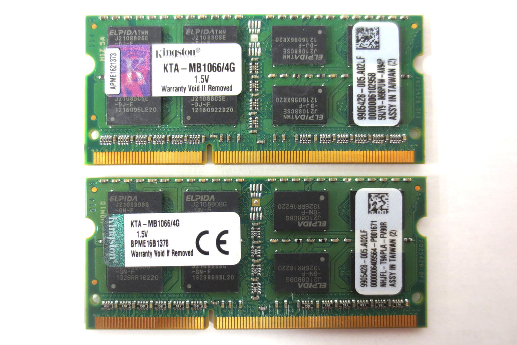 New Kingston 8GB 2x4GB Memory RAM SODIMM for Apple MacBook Pro 204-Pin DDR3 1066MHz