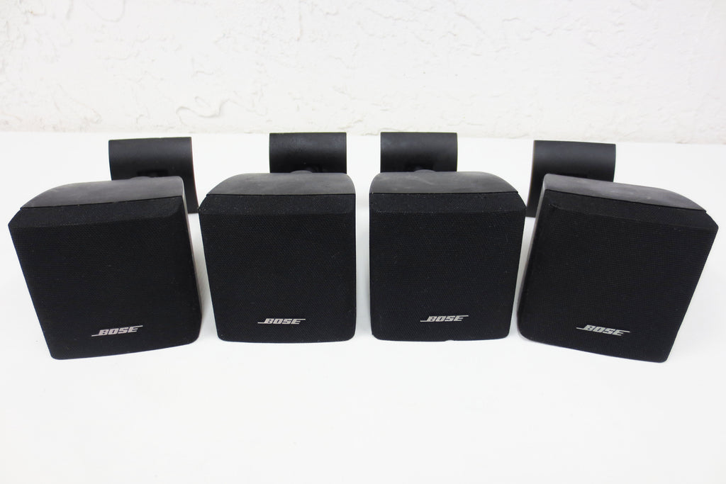 4 Bose Acoustimass Lifestyle Single Cube Speakers w/ 180° Articulated Wall Mount