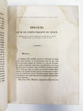 Antique 1800's French Academy Speeches Reports & Letters by Famous Authors Lamartine, Ségur, Dumas