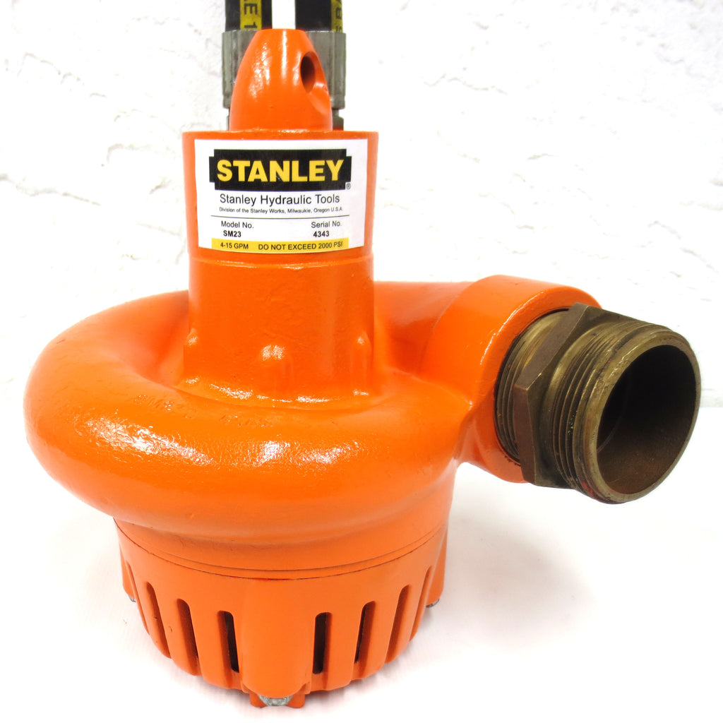 Stanley SM23 Hydraulic Water Pump 2.5", 2000psi, 375gpm Capacity, Submersible, Serial 4343