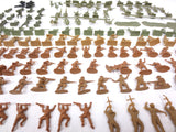 Large lot of 160 WWII Army Military Mini Soldiers Troopers, Vintage Toy Models