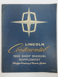 Vintage 1968 Lincoln Continental Car Shop Manual, Ford Motor Car Manual