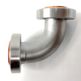 MDC 90° High Vacuum Fitting 1.33" Conflat Flange to Flange w/ 2 Copper Gaskets