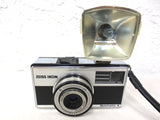 Vintage Carl Zeiss Icon 35 mm Camera with Ikoblitz LD Flash, Germany, Works