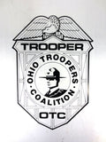 Vintage Police Metal Clip Board with Storage 9 X 3.75", Ohio Troopers Coalition