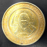 Vintage 1970's Gold Casino Token Coin 35 mm Carson City Nugget Las Vegas Nevada