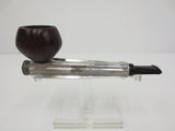 Vintage Kirsten Aluminum Wood Tobacco Pipe with Filter, 4 Pieces Pipe, 5"