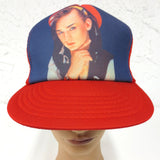 Vintage Boy George Cap Truckers Hat, Mesh, Adjustable, Front Cushion, Tag, NOS