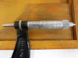 Vintage Starrett Micrometer Caliper No. 436 Range 8-9", Original Wood Box